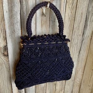 Vintage Macrame Clutch